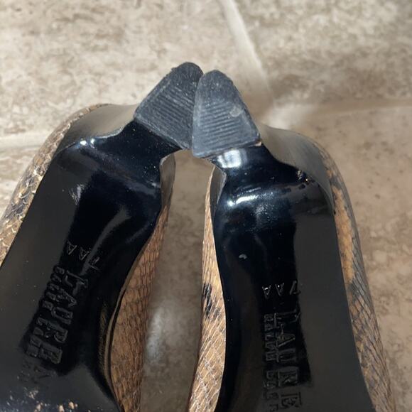 Laure by Ralph Lauren Snakeskin Heels INV7 - Picture 8 of 11